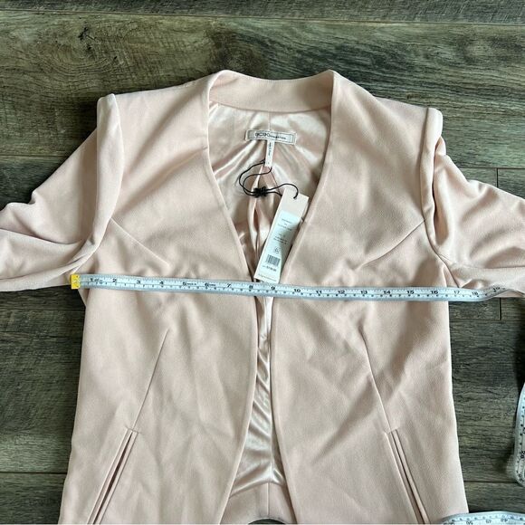 BCBGeneration Women's Tuxedo Blazer Jacket NWT Rose Smoke Pink Size Small - Picture 9 of 13